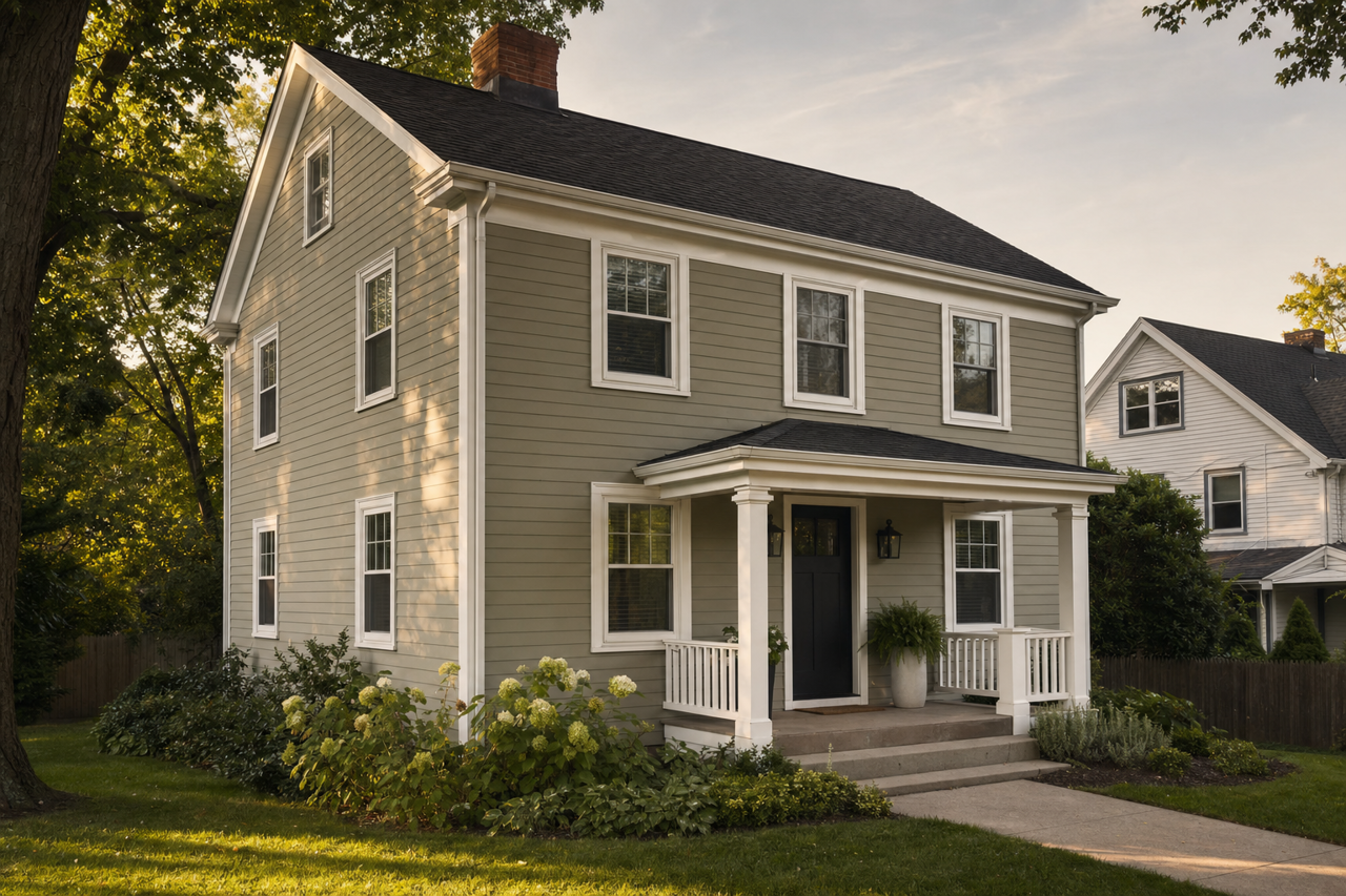 Hampshire by Benjamin Moore on exterior