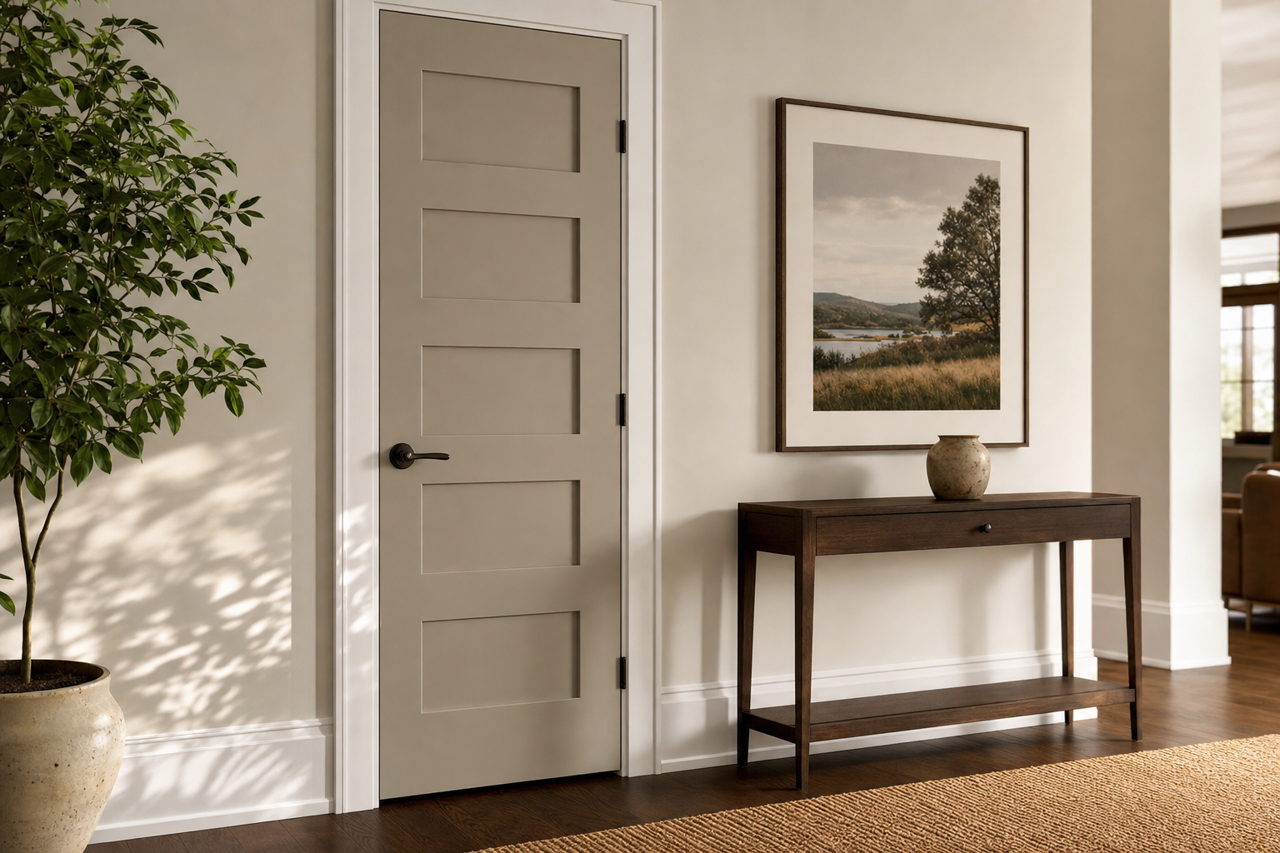 Rockport by Benjamin Moore on interior-doors