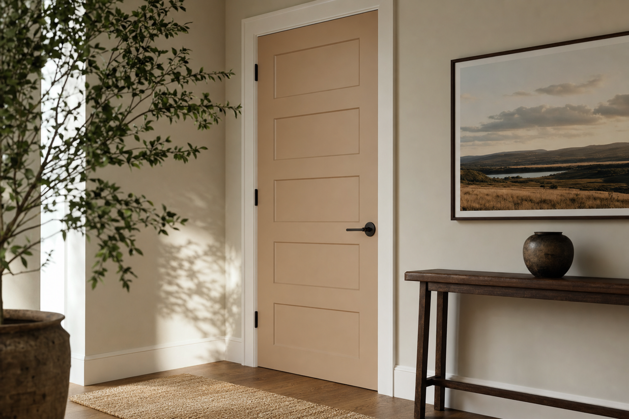 Sandy by Benjamin Moore on interior-doors
