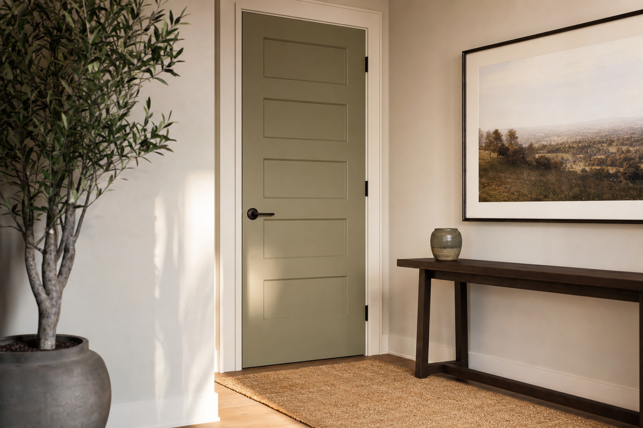 Sussex by Benjamin Moore on interior-doors