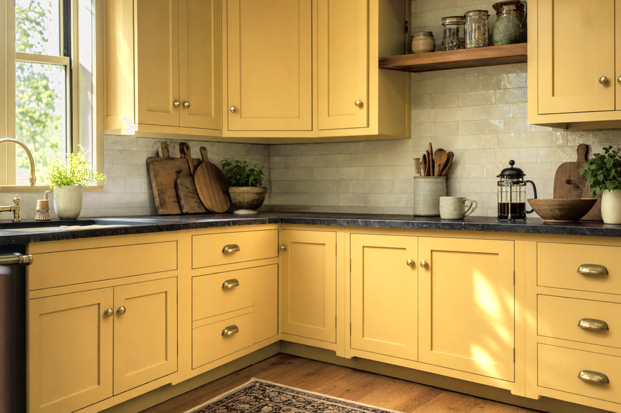 Marblehead by Benjamin Moore on cabinets