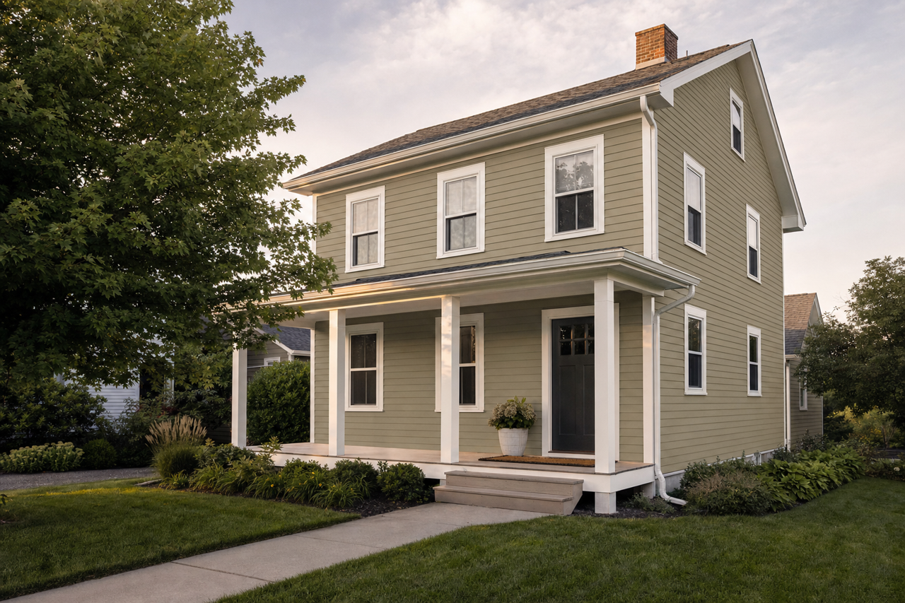 Wethersfield by Benjamin Moore on exterior