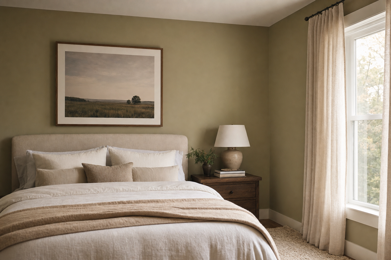 Wethersfield by Benjamin Moore on interiors