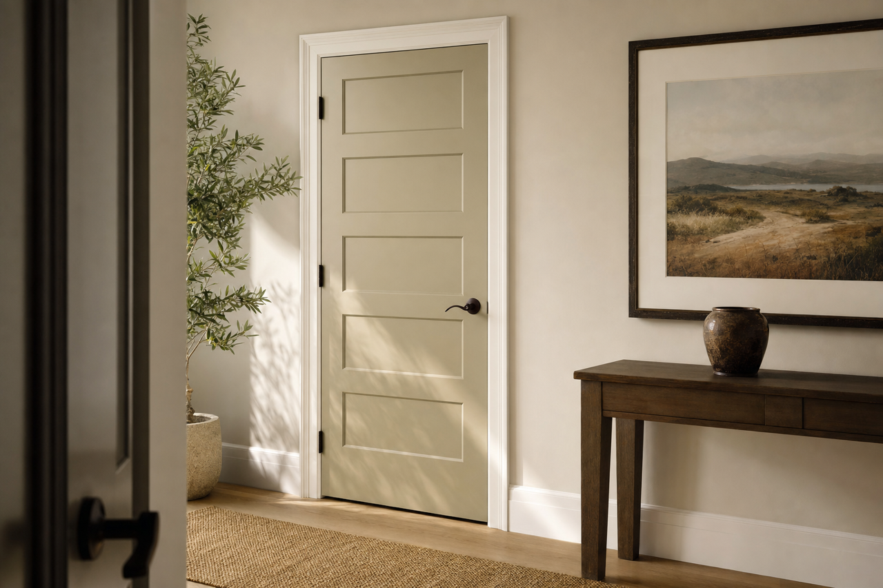 Nantucket by Benjamin Moore on interior-doors
