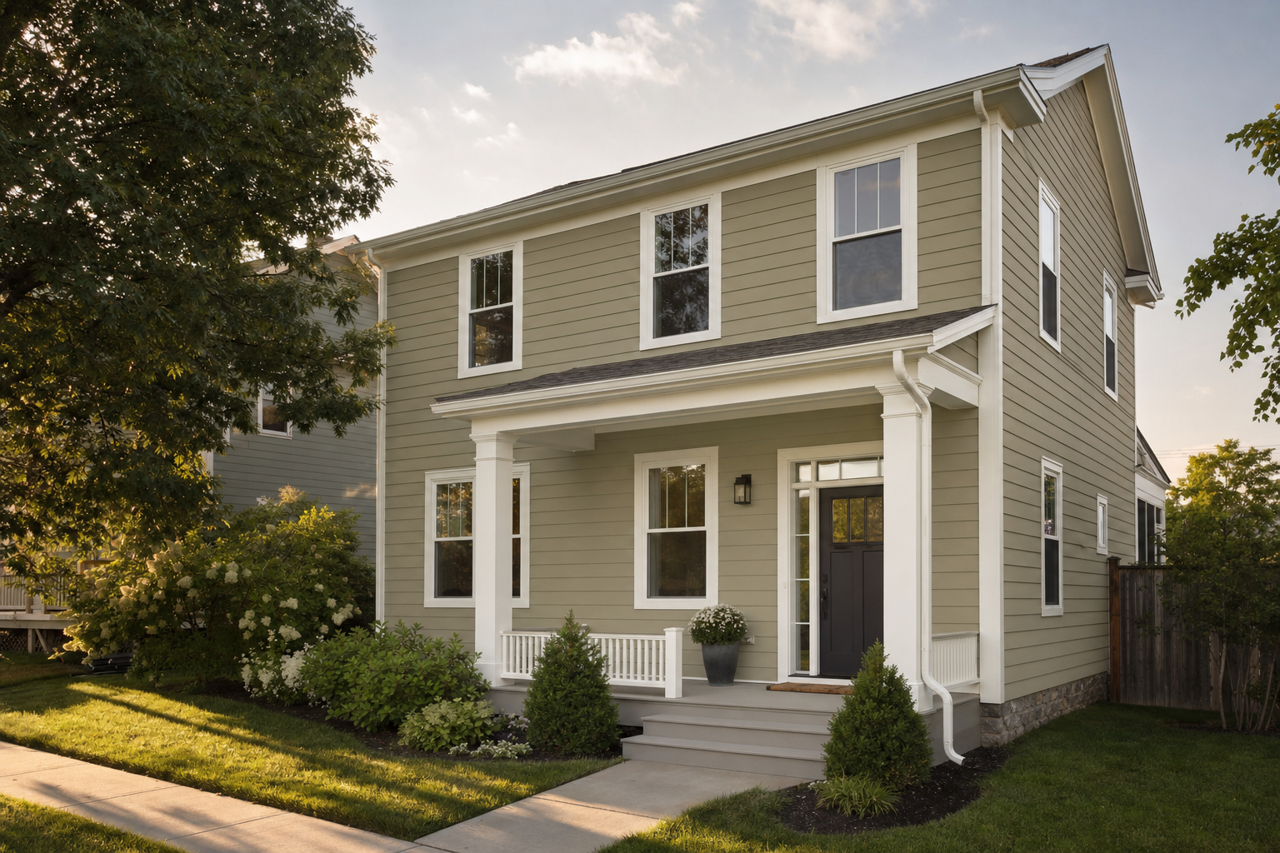 Tate by Benjamin Moore on exterior