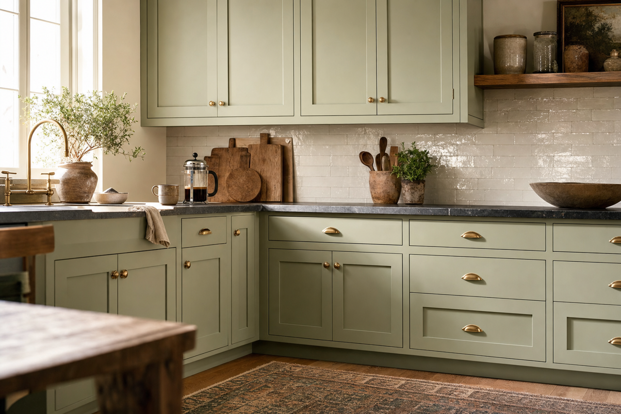 Saybrook by Benjamin Moore on cabinets