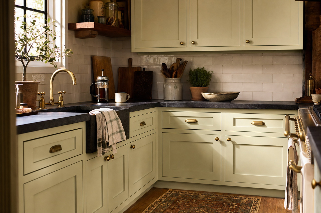 Hancock by Benjamin Moore on cabinets