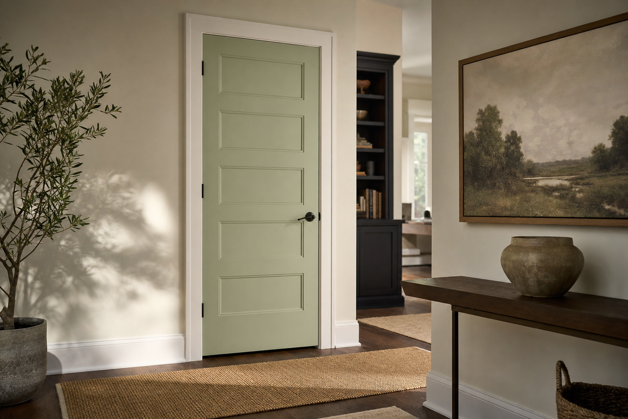 Sherwood by Benjamin Moore on interior-doors