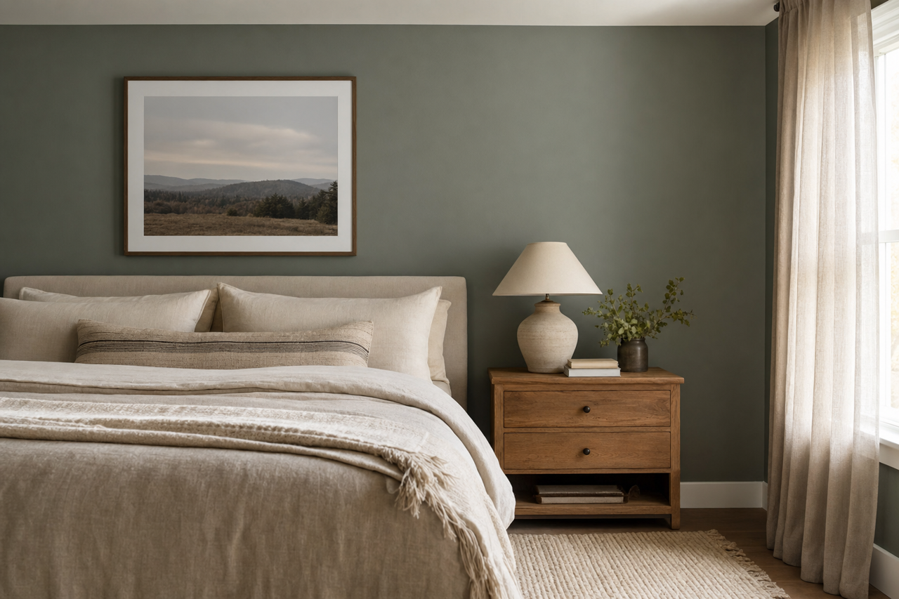 Caldwell by Benjamin Moore on interiors