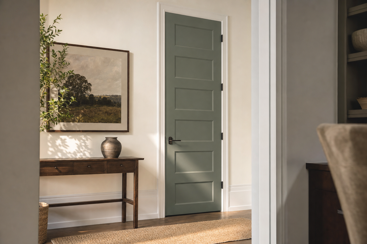 Cushing by Benjamin Moore on interior-doors