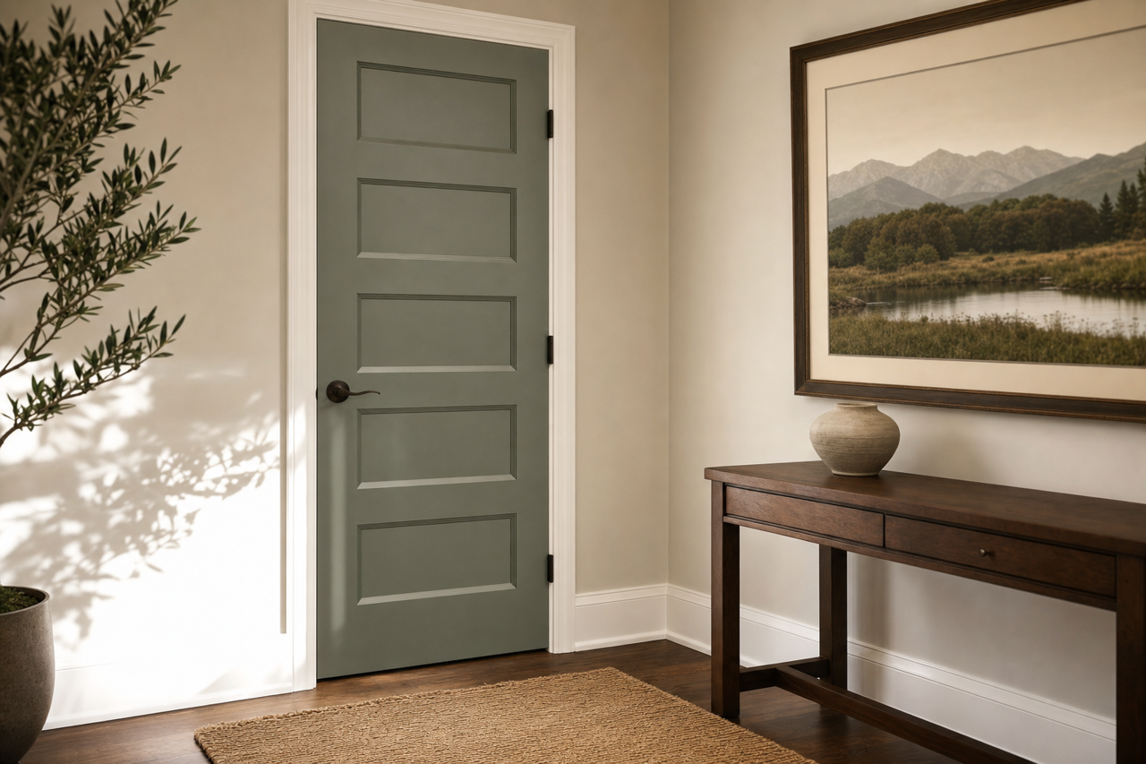 Avon by Benjamin Moore on interior-doors