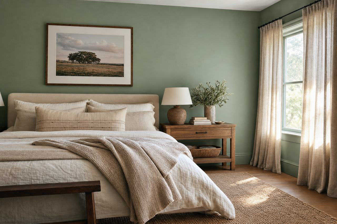 Clearspring by Benjamin Moore on interiors