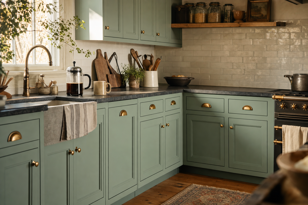 Southfield by Benjamin Moore on cabinets