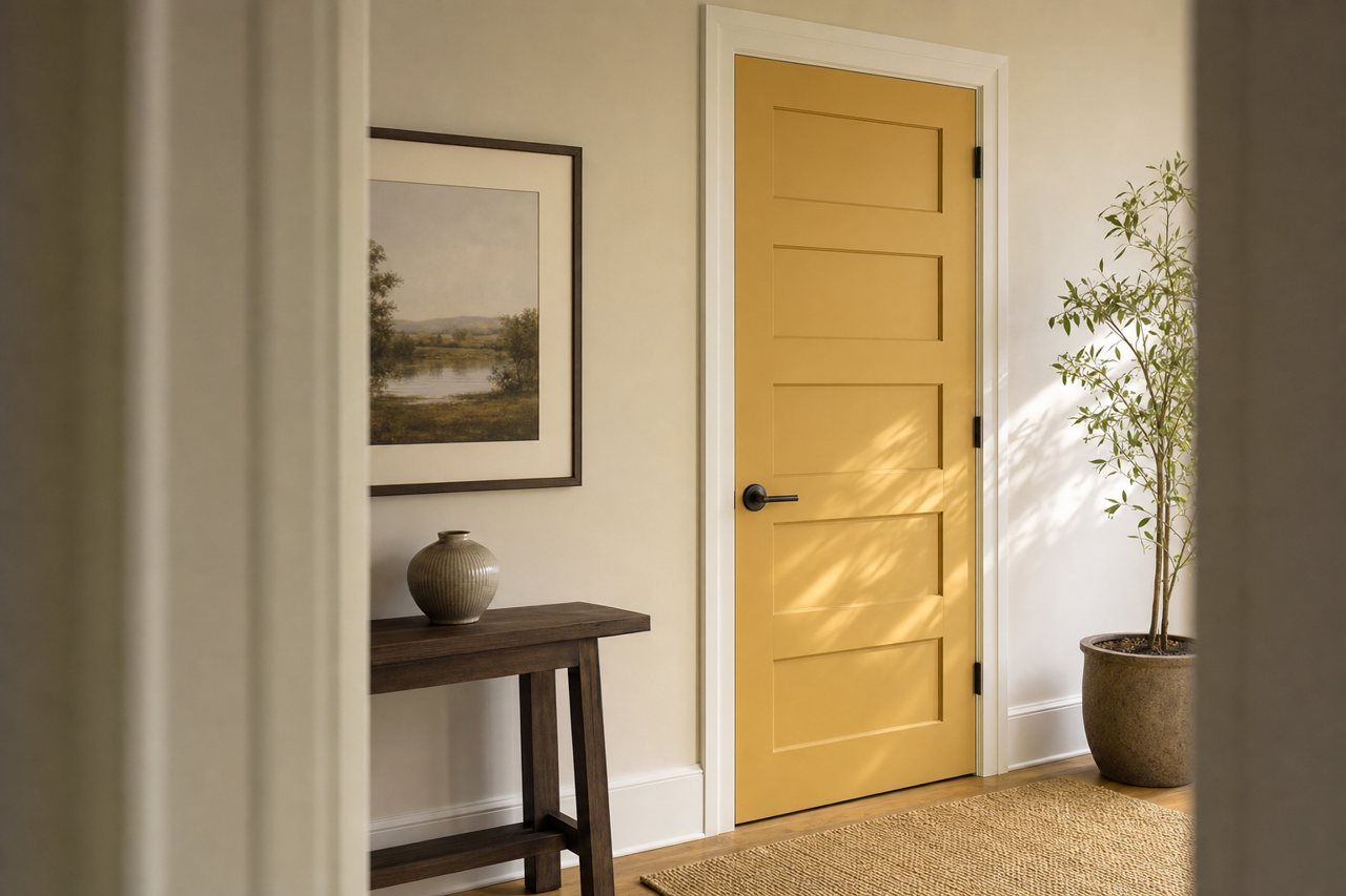 Millington by Benjamin Moore on interior-doors