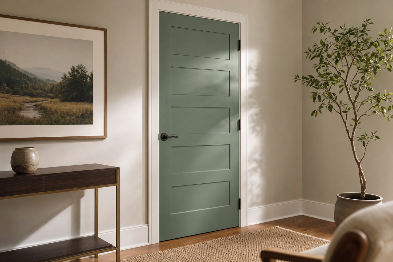 Webster by Benjamin Moore on interior-doors