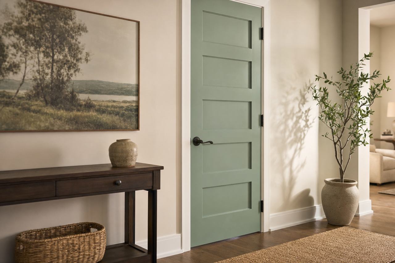 Harrisburg by Benjamin Moore on interior-doors