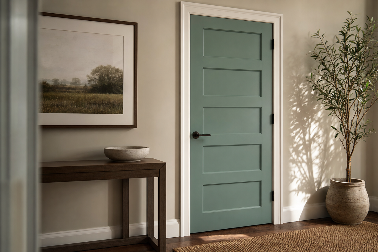 Waterbury by Benjamin Moore on interior-doors