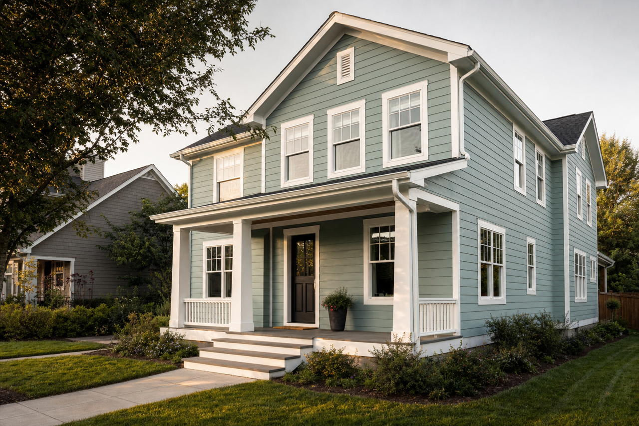 Covington by Benjamin Moore on exterior
