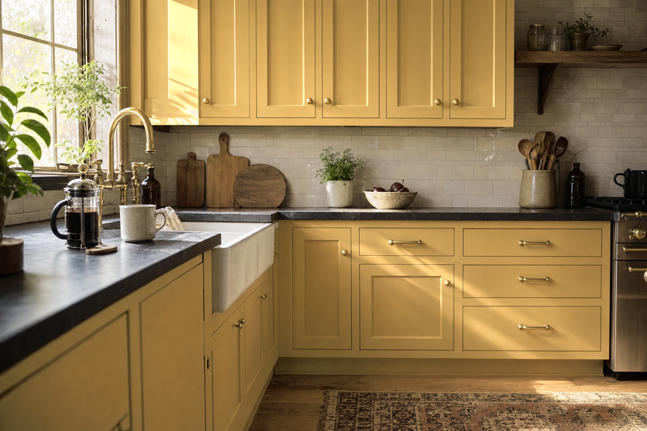 Princeton by Benjamin Moore on cabinets