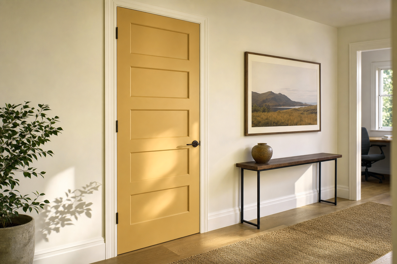 Princeton by Benjamin Moore on interior-doors
