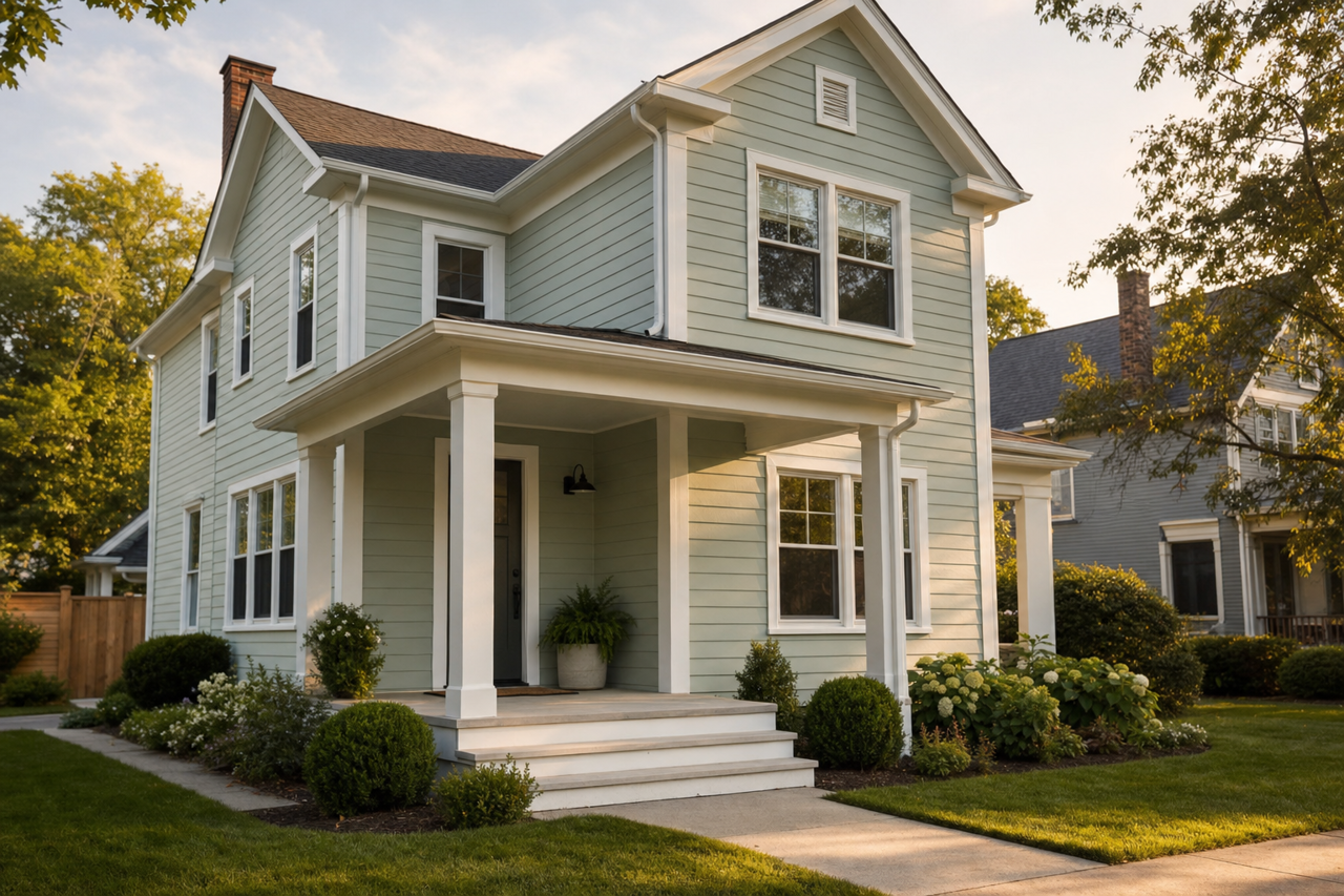 Prescott by Benjamin Moore on exterior