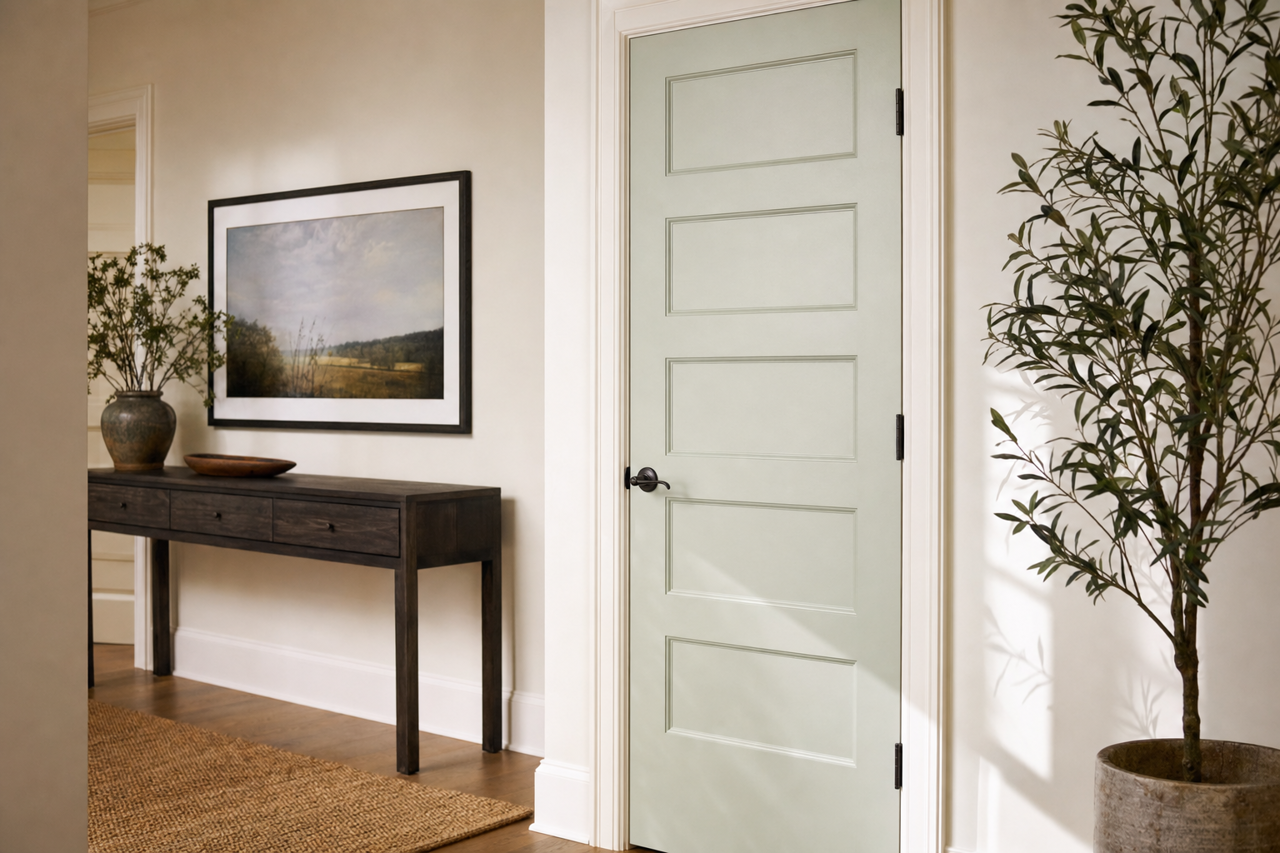 Prescott by Benjamin Moore on interior-doors