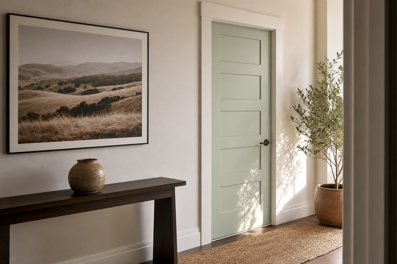 Hollingsworth by Benjamin Moore on interior-doors