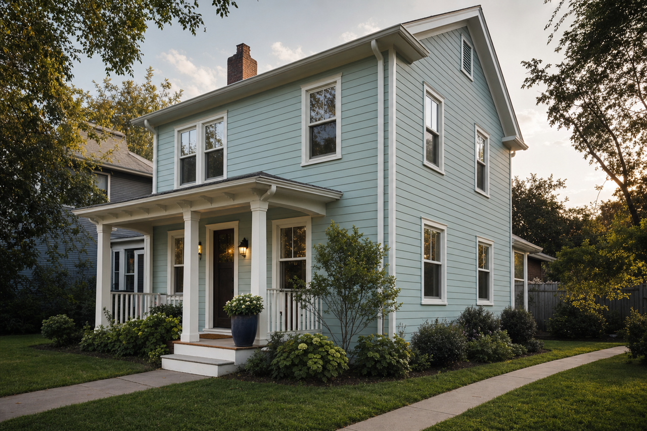 Wedgewood by Benjamin Moore on exterior