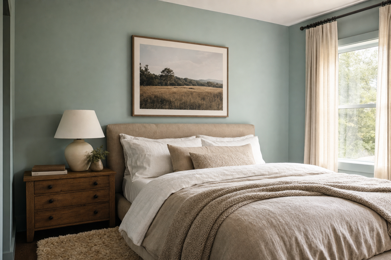 Wedgewood by Benjamin Moore on interiors