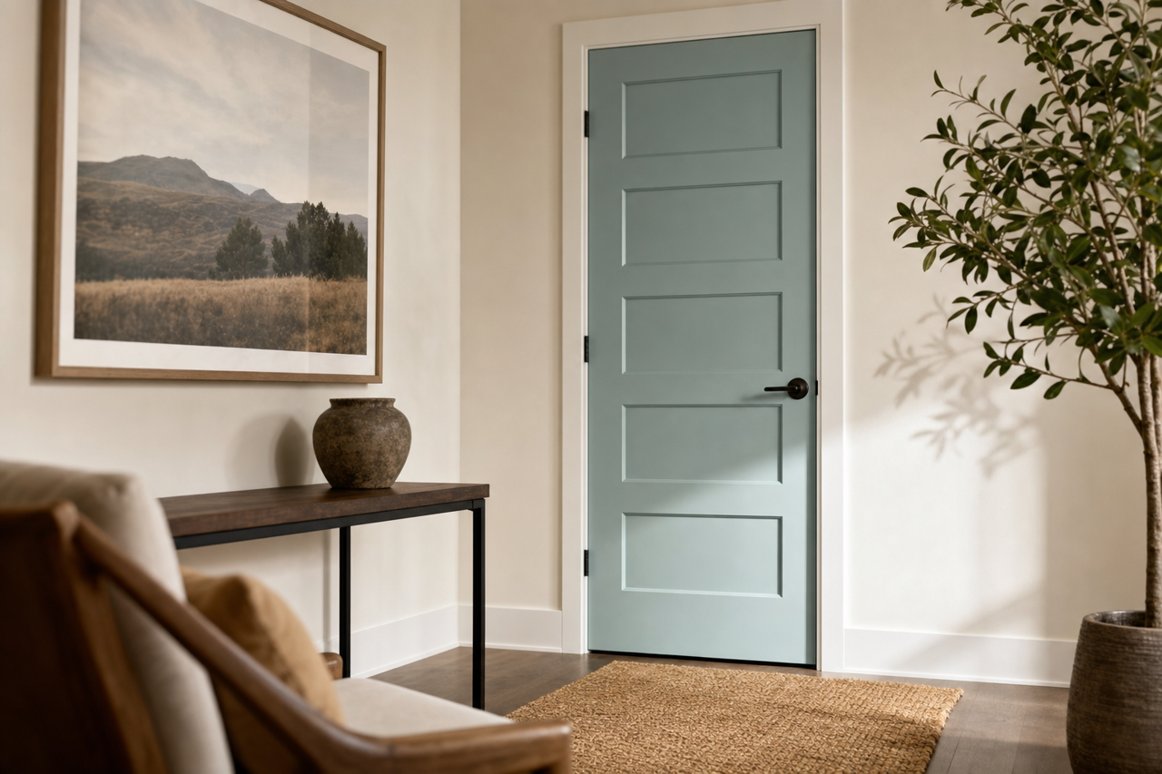 Jamestown by Benjamin Moore on interior-doors