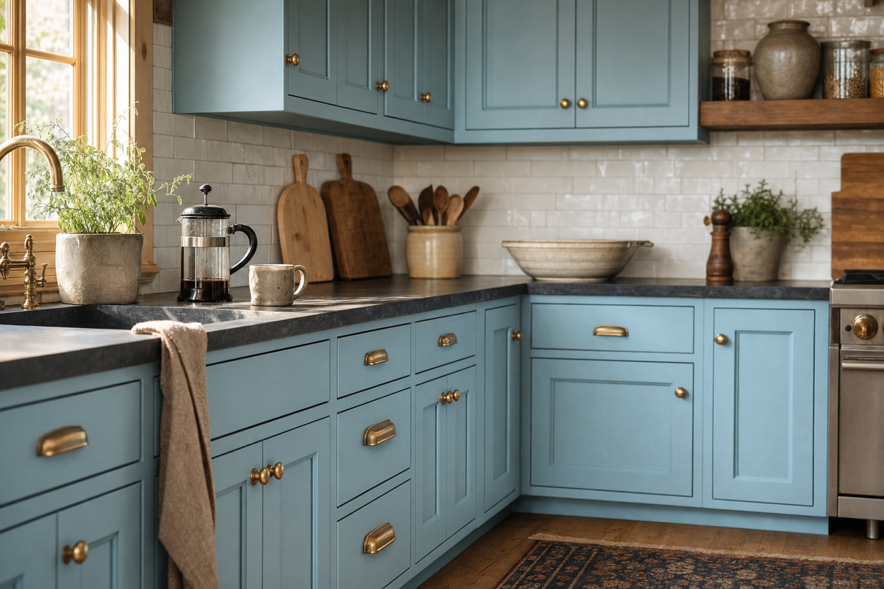 Marlboro by Benjamin Moore on cabinets
