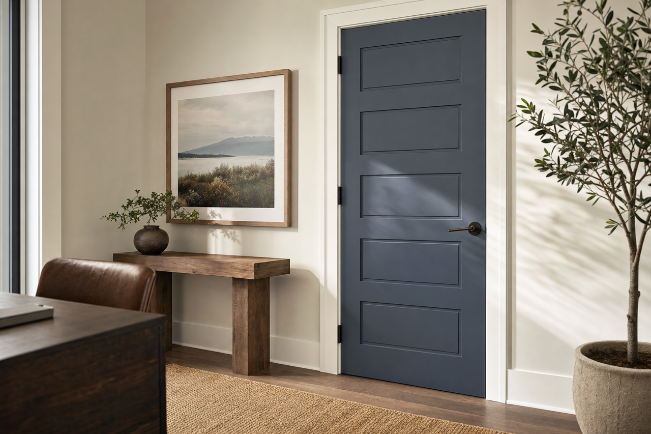 Hale by Benjamin Moore on interior-doors