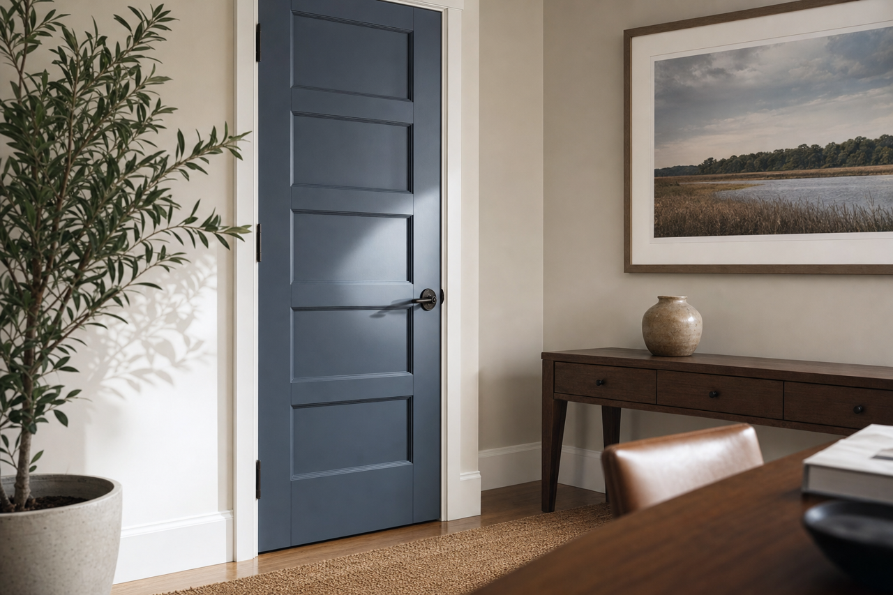Newburyport by Benjamin Moore on interior-doors