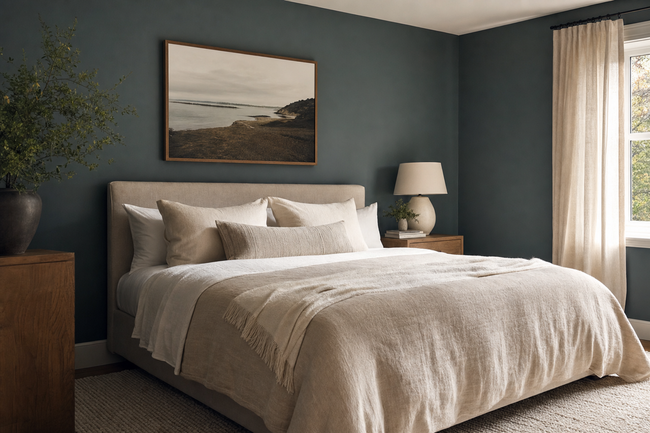 Narragansett by Benjamin Moore on interiors