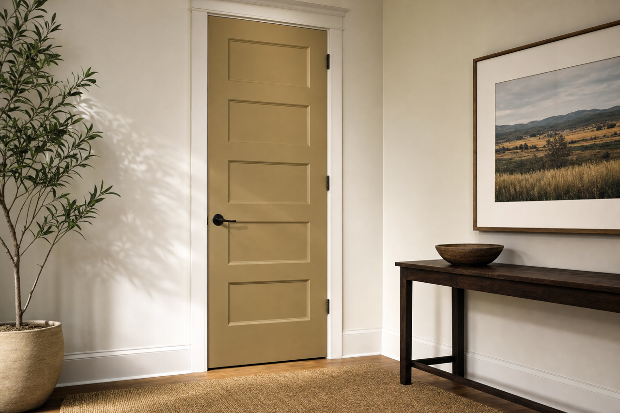 Livingston by Benjamin Moore on interior-doors