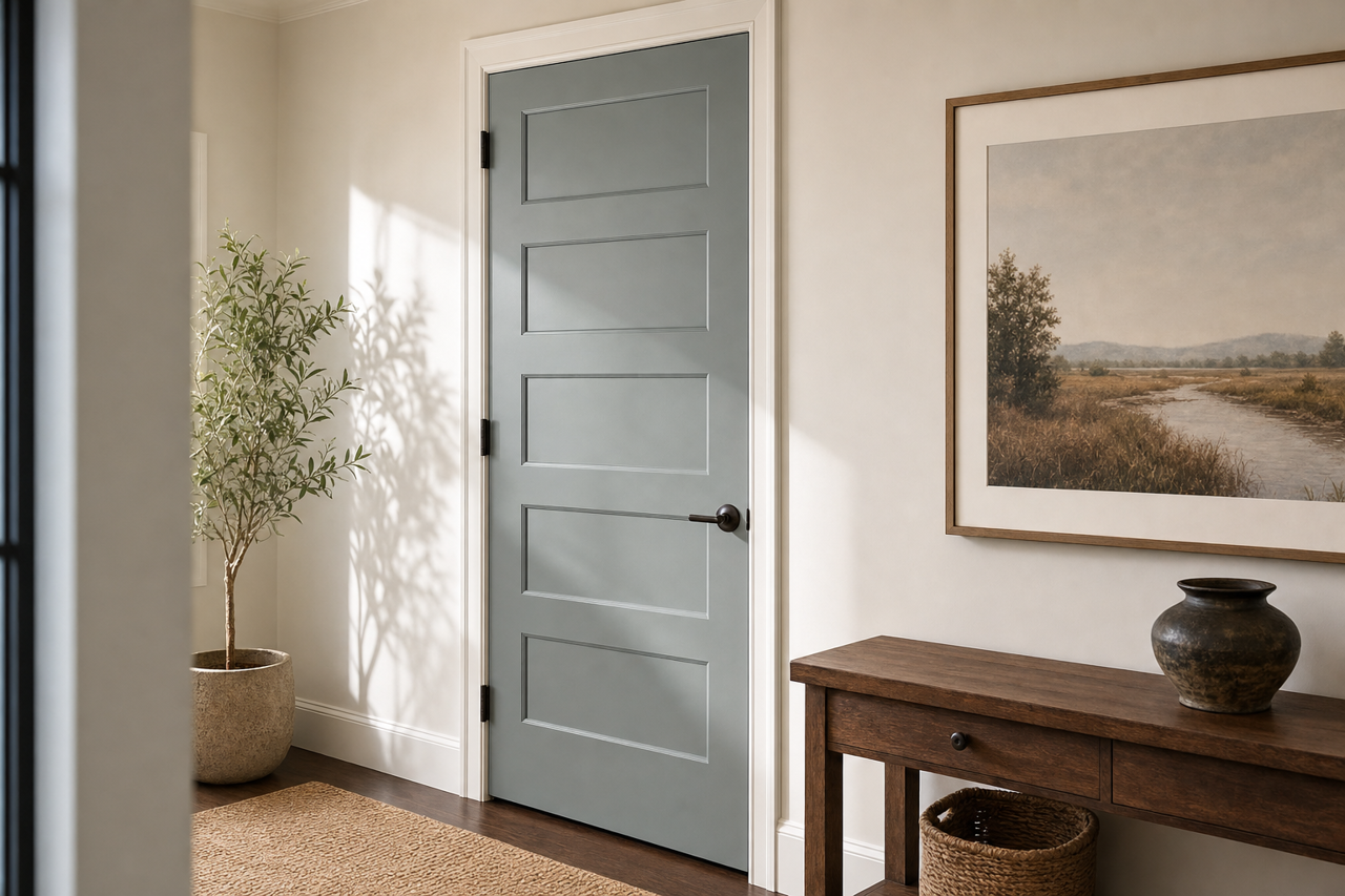 Templeton by Benjamin Moore on interior-doors