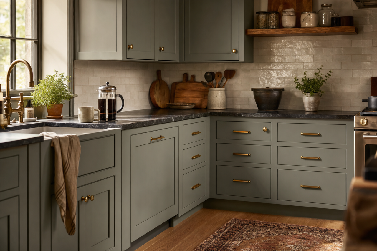 Duxbury by Benjamin Moore on cabinets