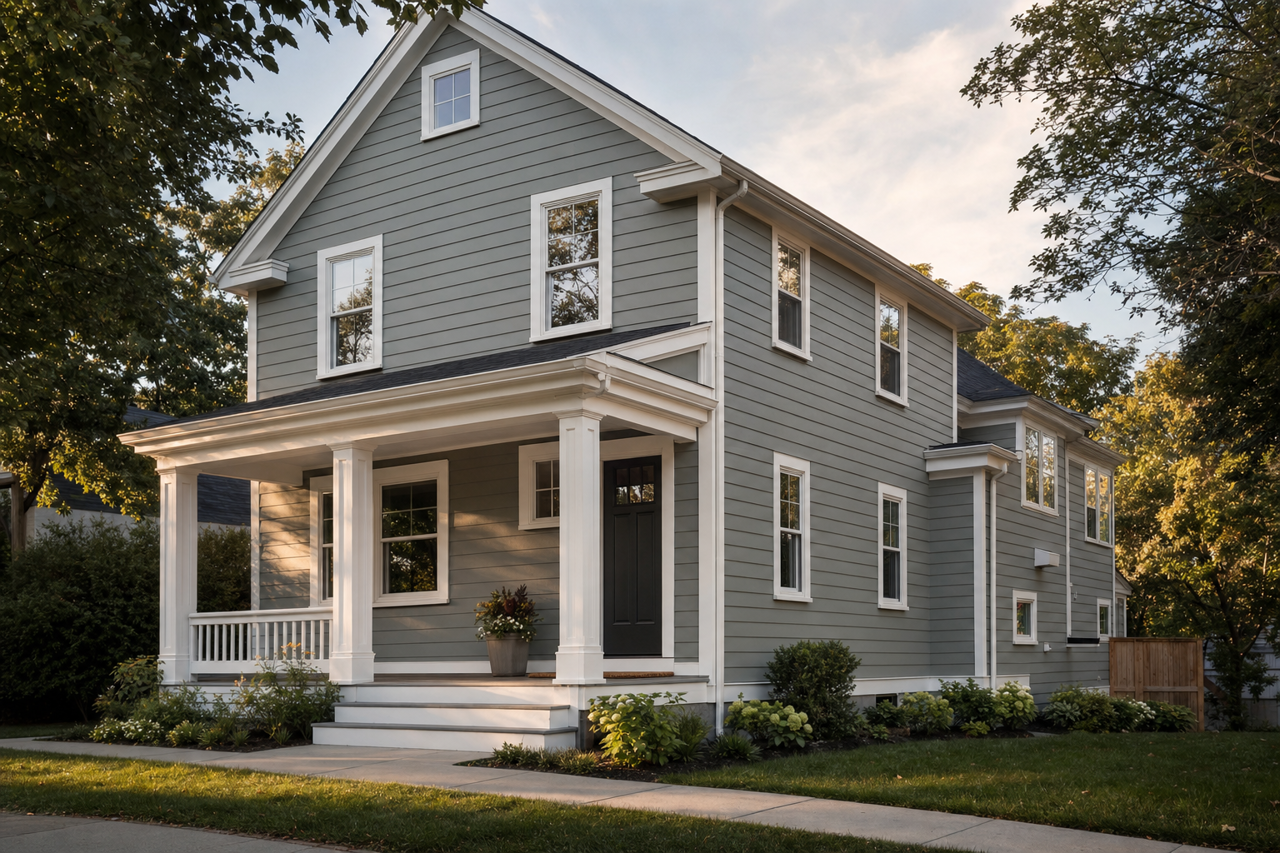 Duxbury by Benjamin Moore on exterior