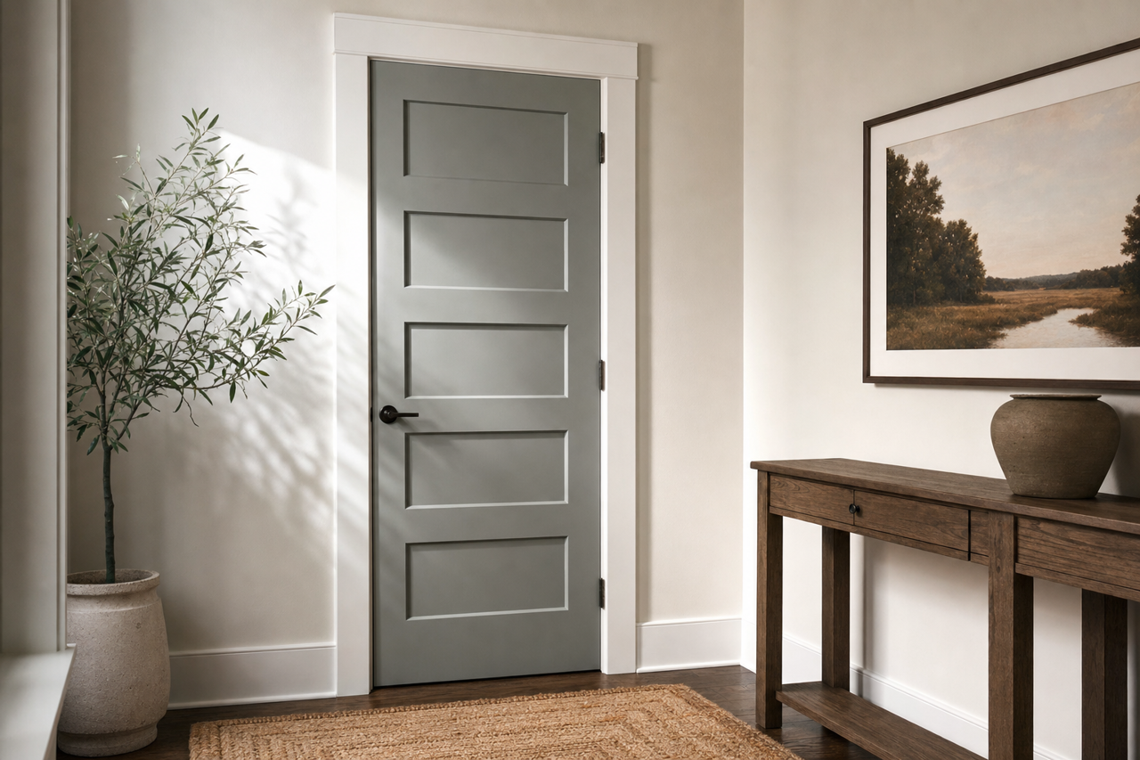 Duxbury by Benjamin Moore on interior-doors