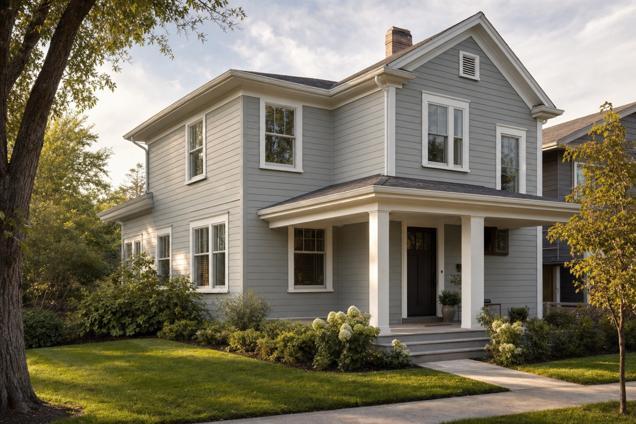 Puritan by Benjamin Moore on exterior
