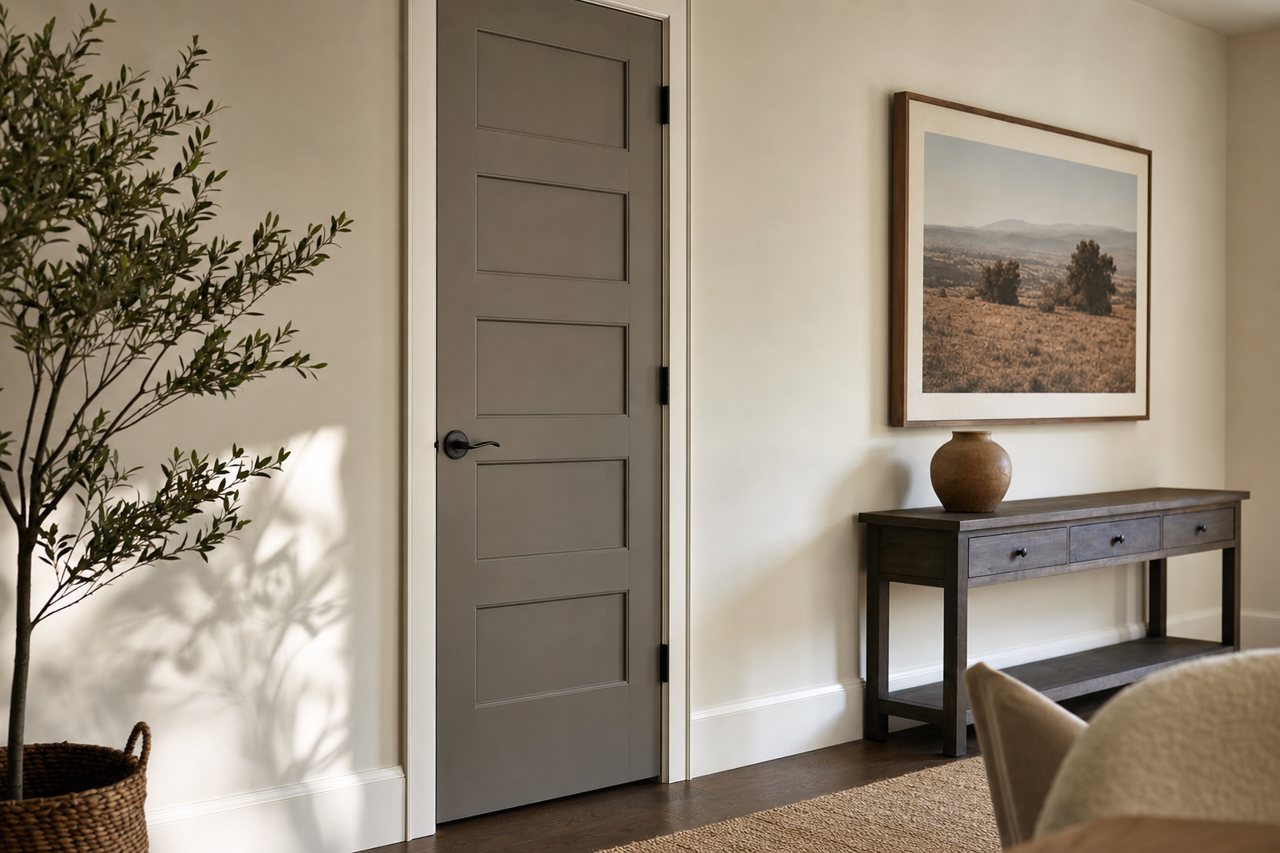 Kendall by Benjamin Moore on interior-doors