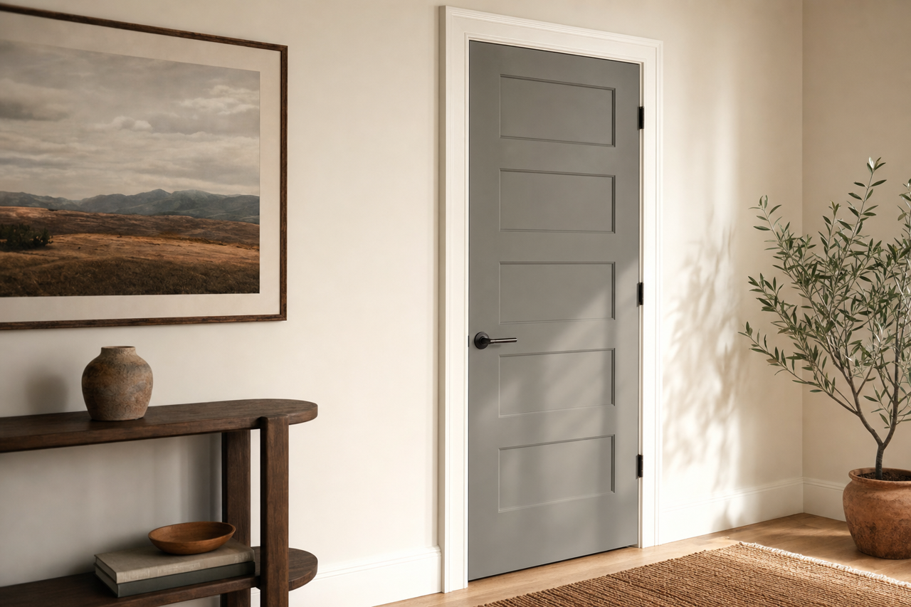 Amherst by Benjamin Moore on interior-doors
