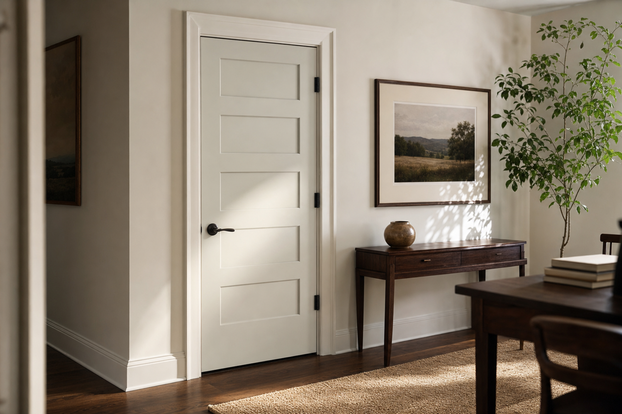 Stonington by Benjamin Moore on interior-doors