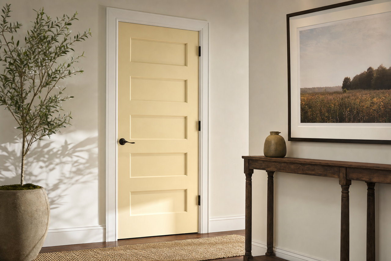 Lancaster by Benjamin Moore on interior-doors