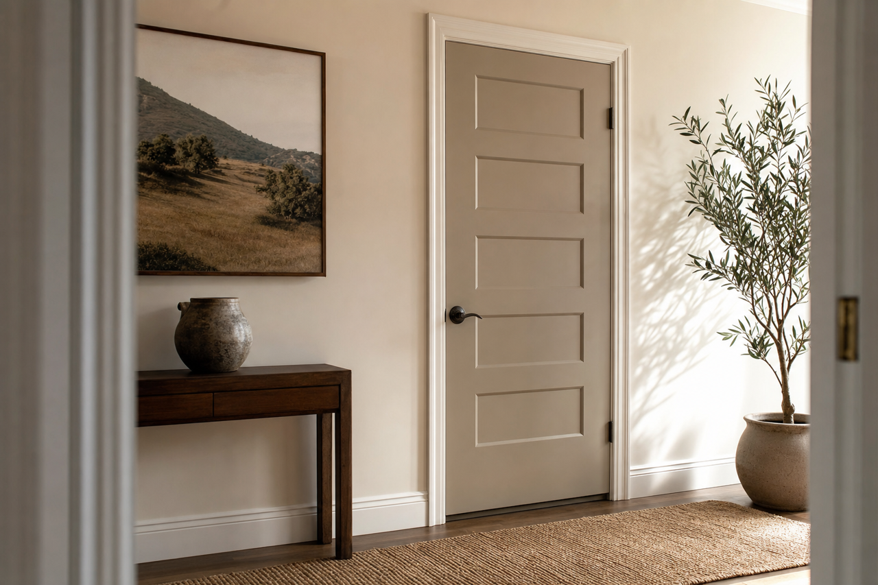 Briarwood by Benjamin Moore on interior-doors