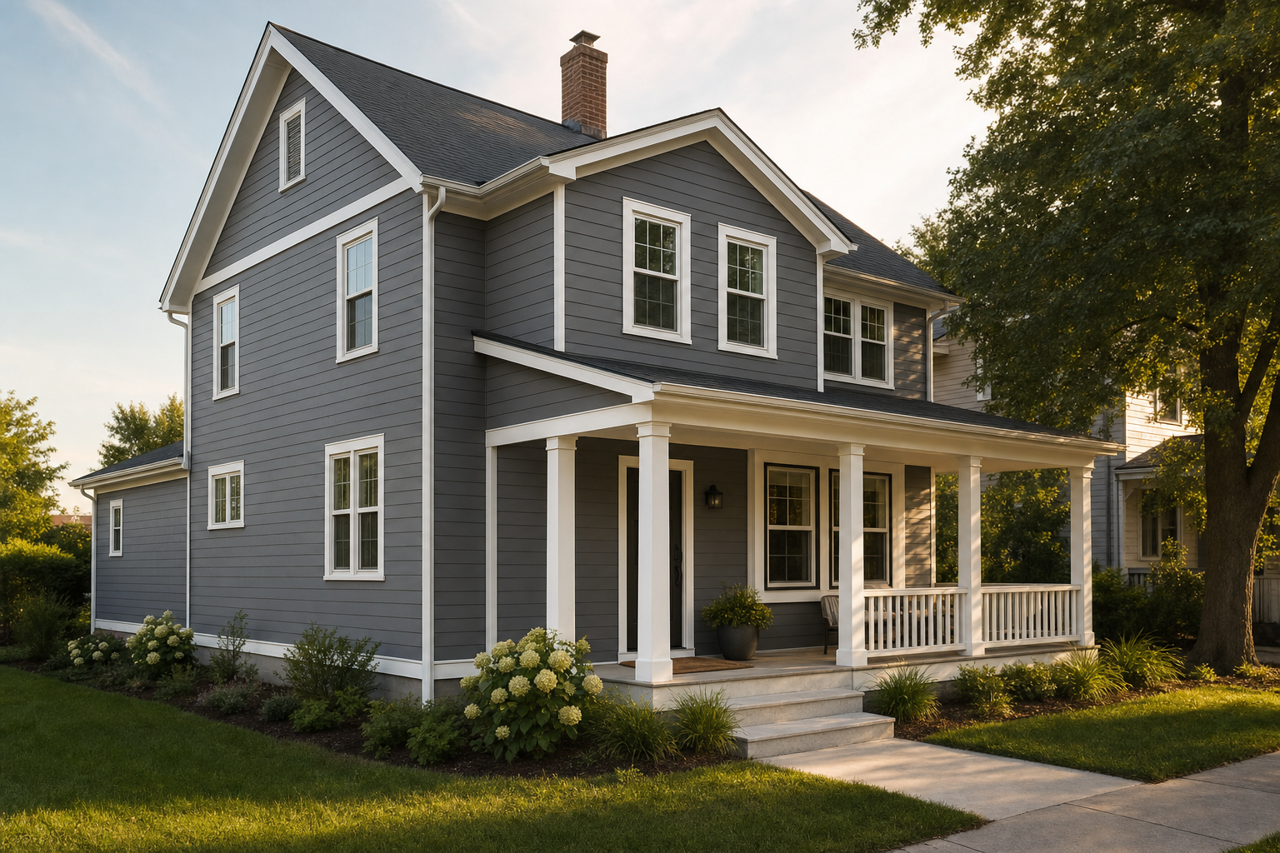 Charcoal by Benjamin Moore on exterior