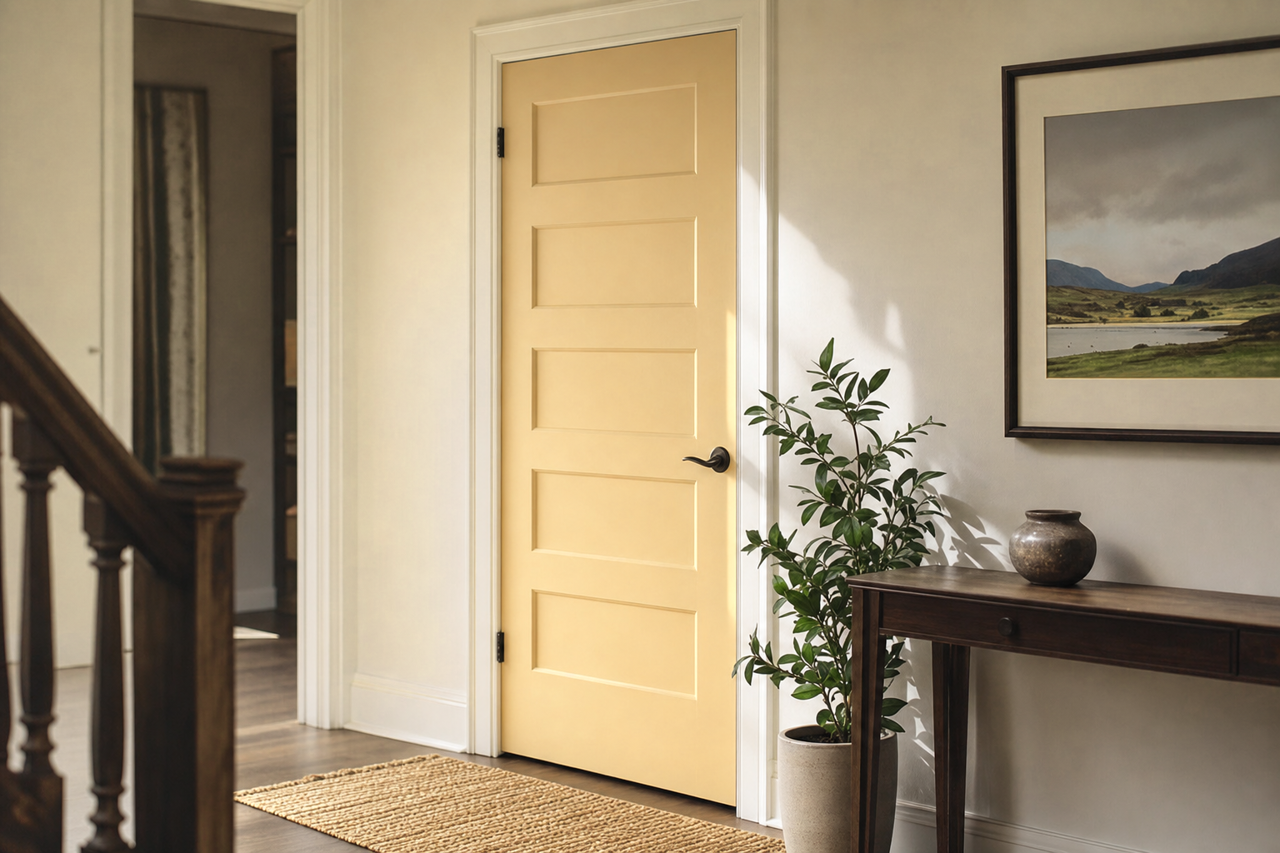 Adams by Benjamin Moore on interior-doors