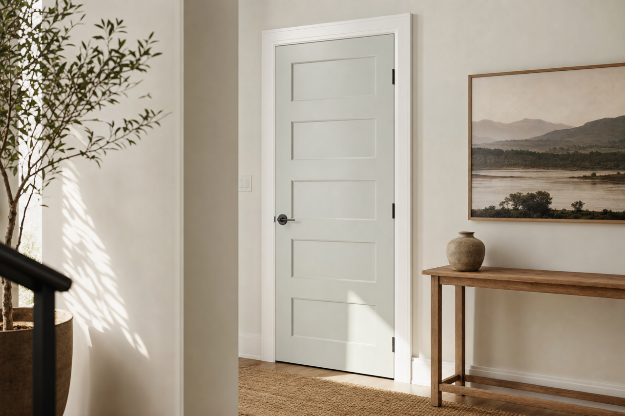 Cliffside by Benjamin Moore on interior-doors