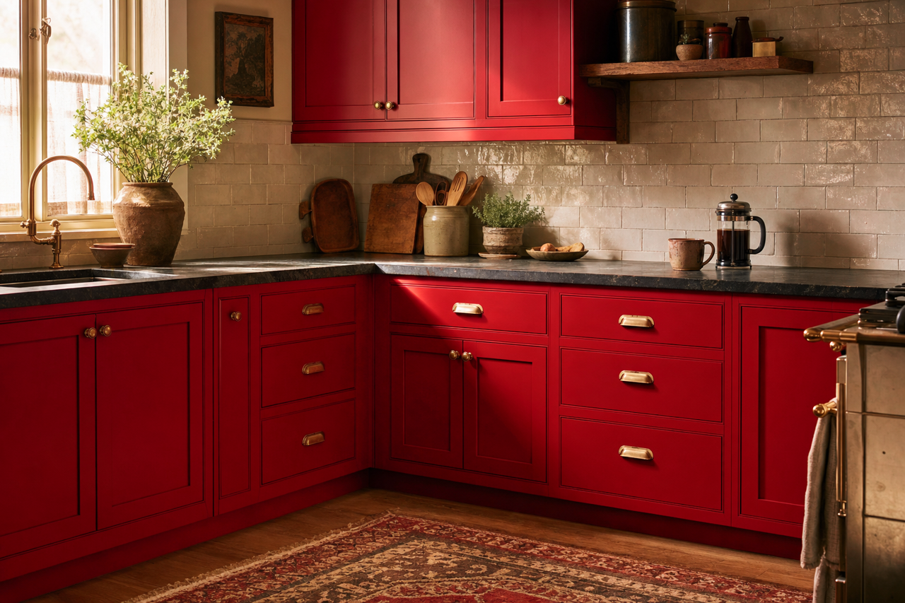 Heritage by Benjamin Moore on cabinets
