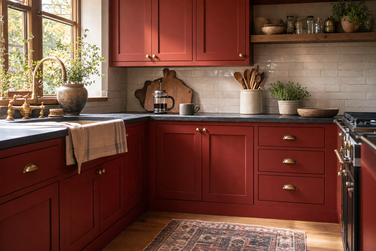 Country by Benjamin Moore on cabinets